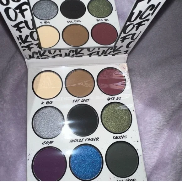 BH Cosmetics “F Off” 9-Color Eyeshadow Palette – Bold Pigments - Picture 2 of 7